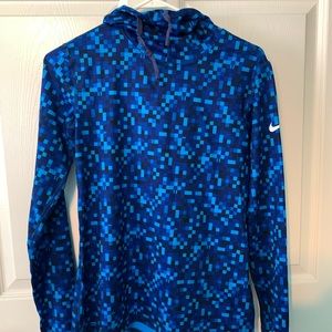 NIKE PRO blue workout set (SHIRT AND LEGGINGS!)